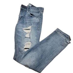 Express Men's Blue Distressed